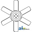 KU20459     Cooling Fan---6 Blade---Replaces 15725-74110